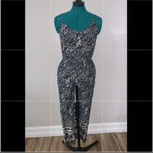 floral pattern jumpsuit